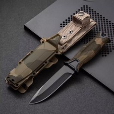 컴뱃 카모플라주 나이프 K515 캠핑 다용도 나이프 정글도 대검, 1개, 카모&블랙