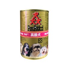猋 PurePetFood 高齡犬 犬糧 牛肉 385g, 24個