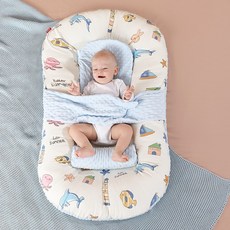 定製跨境新生嬰兒牀中牀防驚跳吐奶安全睡墊 baby lounger pillow, 95*55