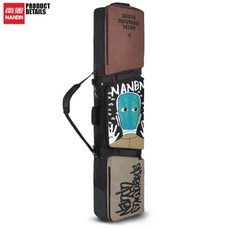 나넨 롤러 스키 백 싱글 보드 방수 내마모성 대용량 더블 숄더 스노보드 스키 백 유니섹스, 1개, 미래의 남자