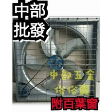 36吋 1/2HP 通風機 附百葉窗 抽風/排風/抽送風 園藝/油煙/粉塵環境適用, 機子+