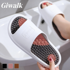 Giwalk 지압슬리퍼 혈자리 다이어트 족저근막염 슬리퍼 남녀공용