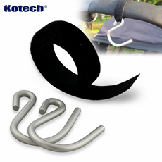 코텍 알루미늄 다용도 후크2p 가방걸이 K9151 유모차, 상세페이지 참조, 1개