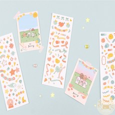 온빛마켓 러비더비 홀로그램스티커 텀블러스티커, 05 반짝반짝해(민트)