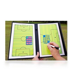 足球戰術板 戰術盤 11人制足球教練專用, 1個, 三折式，足球戰術板