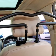 차내 헤드레스트 의류 거치 고리 뒷좌석 정장 코트 걸이 차량 내부 수납 정리, 상세페이지 참조, 1개
