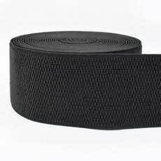 M T 블랙 탄성 밴드 신축성 허리띠 웨빙 5M 의류 스커트 액세서리 10CM 벨트 고무, Black, 1개