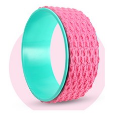 瑜珈輪 升級加厚 瑜珈還 達摩輪 普拉提圈 瑜珈圈 後彎神器 瑜珈健身輪, 1個, 粉色, 粉色