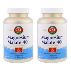 Kal 蘋果酸鎂錠, 90顆, 2罐