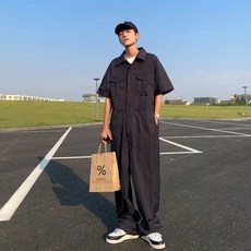 멜빵바지 점프슈트 DS 작업복 커버롤 점프수트 반팔 84 캐주얼 BTR