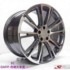 FK鋁圈 19吋 5/114.3 B1 亮鐵灰車面 鋁合金 輕量化 提升操控, 1個