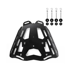 브라켓 오토바이 알루미늄 후면 러기지 랙 견고한 도로 혼다 아프리카 트윈 CRF1000L CRF 1000, 01 검정색, 1개