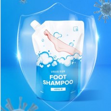 발냄새 각질 풋샴푸 1L 제거 발세정제 대용량 리필팩 거품 비누, 1개, 상세페이지 참조