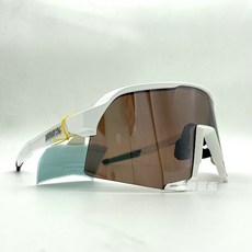 100% S3 運動太陽眼鏡 白色鏡框 棕色鏡片 型號61034-404-02, 1個, 61034-404-02