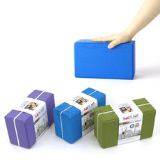 바디아트 요가블럭 브릭 에바 요가원 필라테스 소도구 밸런스 코어 스트레칭 용품 몸지탱, 바디아트 요가블럭 블루
