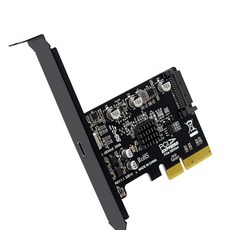 윈도우 8 10 리눅스용 칩셋 USB PCIE 카드 PCI-Express 4X 에서 3.2 Gen 2X2 (20Gbps) ASM3242, 한개옵션0