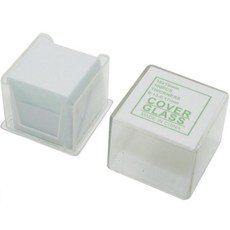 정사각 커버글라스 현미경용 18mm 100장 기자재 덮개유리 연구실 과학