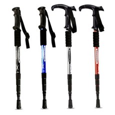 접이식 3단 등산스틱 초경량 휴대용 산행용 지팡이, 1개, 등산스틱 일자형 실버