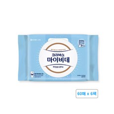 마이비데 크리넥스 클린케어 화장실용 물티슈 캡형, 6개, 60매