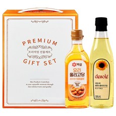[제프몰] 해바라기유500ml+올리고당500g 식용유세트 추석선물세트, 1개, 500mlx2p