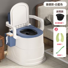 DFMEI 移動馬桶坐便器老人坐便馬桶耐用孕婦家用便攜式室內痰盂成年尿桶, 如圖