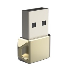 金屬 即插即用 Type-c線轉USB充電轉接頭 高速傳輸 OTG數據轉接器 USB公轉Type-c母轉接頭 手機轉換器, 金色, 1個