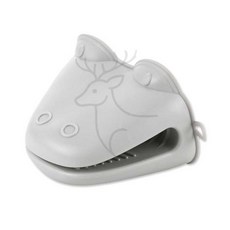 뜨거운 냄비 화상방지 홈베이킹 캠핑 안전 오븐장갑 악어모양주방장갑 1p 실리콘주방장갑, 블루