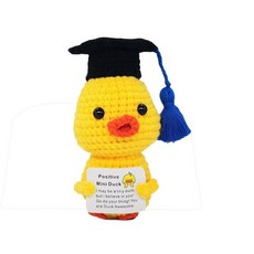 해외 Qyqkfly 재미있는 크로셰 핸드메이드 정서적 오리 정신적 지원 긍정적 격려 선물 할머니 생일 크리스마스 피클 감자 부활절 파티 장식또는 01 미국매장정품+ 172411, 마스터 덕.