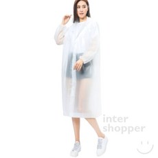 인터쇼퍼 남녀공용 손목밴딩 우비 비옷