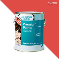 노루페인트 팬톤 내부용 실내 벽면 무광 페인트 4L, 17-1564 Fiesta, 1개