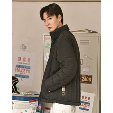 정품 헤지스골프 남성 패딩 경량아우터 필드스타일 보온성우수 옷 골프연습장복장 골프패딩 HU