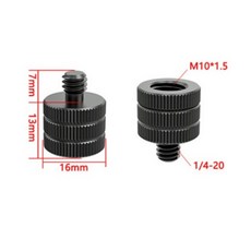 촬영 카메라 삼각대 마운트 연결 나사 변환 어댑터 1/4 3/8 인치 볼트 너트 C, 1개, 옵션14 암M10 수1/4