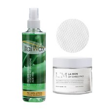 라몽 이탈왁스 유분기제거 프리 왁싱 250ml 3종 + 라몽 DIY 엠보싱 패드 70매입, 1세트