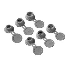 프롬하우스 끝까지 쓰는 실리콘 거꾸로 알뜰캡 6P세트, 6개, 그레이