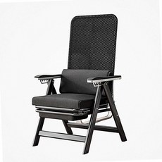 사무용 리클라이너 의자 메쉬 접이식 침대형 낮잠 체어, 6단조절