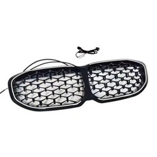 정시출고 BMW 1 시리즈 F40 118i 120i 128ti 2020-24 M 스포츠용 레이싱 그릴 프론트 블랙 상단, 01 Black