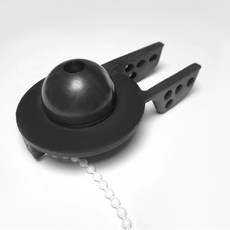 더블슬릿 국산 양변기 PVC 고무마개 덮개, 슬릿 블랙