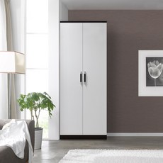 솜씨방가구 라온 키높이 장롱 이단봉장, 웬지화이트