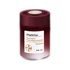 XiangMuYuan 汽車香氛罐 車內擴香 芳香劑 固體香氛, 1個, 玫瑰森林-185g