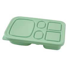 食品級矽膠 便當盒 戶外蘸醬盒 減脂餐盒, 1個, 綠色 蘸料餐盒