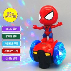 베이제 360도 뒤집기 스파이더맨 전동 스턴트카 어린이 완구 JKD-802, 1개, 레드 1개, 레드