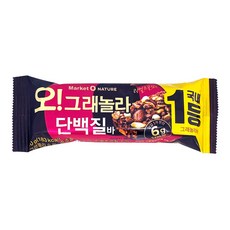 마켓오네이처 오 그래놀라 단백질바, 40g, 1개
