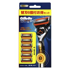 吉列 PROGLIDE 電動刮鬍刀（含 6 個替換刀片）（1 盒）, 1個