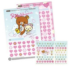 리락쿠마 칭찬보드 2p + 스티커 2p 세트, 토끼, 1세트