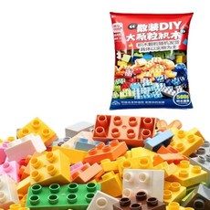 FEELO 大顆粒積木 散裝DIY積木玩具 益智積木 啟發兒童創造力, 彩色, 1個