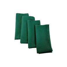 LA Linen 4팩 폴리 블렌드 냅킨 부드럽고 세탁 가능하며 재 한 천 얼룩 주름 방지 저녁 식사 결혼식 파티용 45.7 x 45.7cm 18 18인치 옐로우 다크 26552, 4, 18" x 18" (Set of 4), 청록색