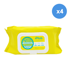 아리얼 더 퍼펙트 클렌징 티슈 플러스 100매, 100매입, 4개