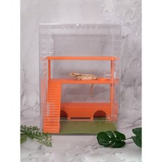 252535 아크릴장용 풀하우스 크레스티드게코 사육장 크레은신처 습식 도마뱀집 백업, 아크릴장을 제외한 풀하우스만 판매하는 상품, 블루