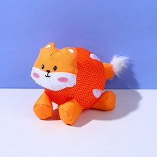 雙重發聲益智寵物漏食球解悶神器狗狗耐咬自嗨玩具, 小狐狸, 1個