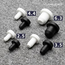 YU AUDIO 耳機孔防塵塞, 1個, 2.5,黑, 黑, 2.5